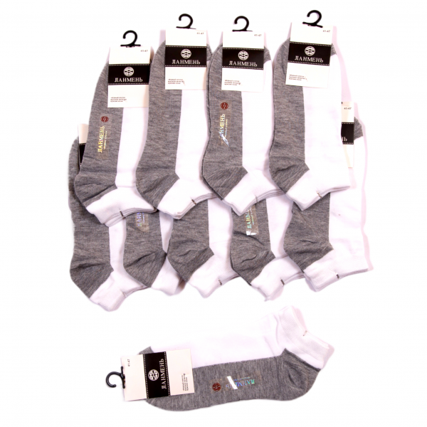 Socks 10 pairs (41r-47r) A2098 white/gray