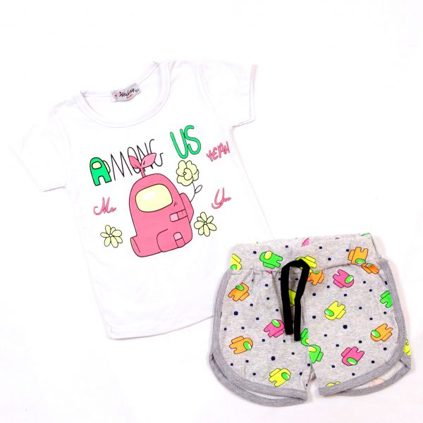T-shirt with shorts P-111 white