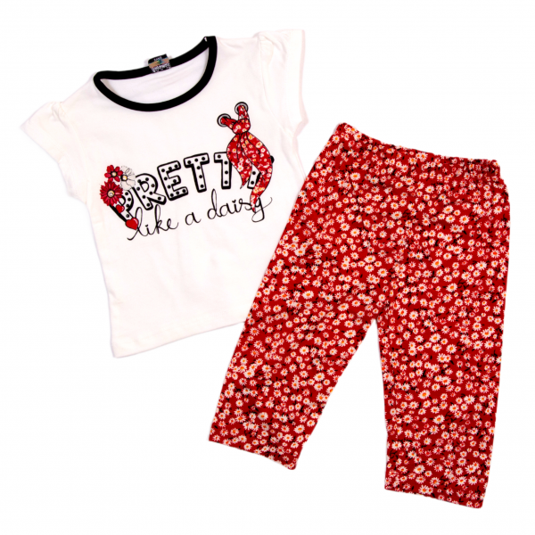 Children's suit Ts-25 white/red