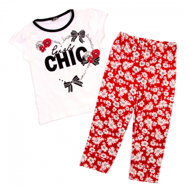 Children's suit Ts-21 white/red