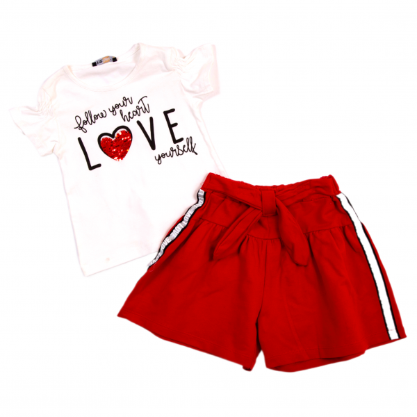 Children's suit Ts-27 white/red