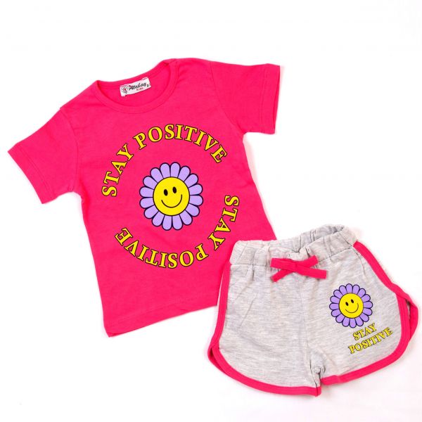 T-shirt with shorts MP-100 raspberry