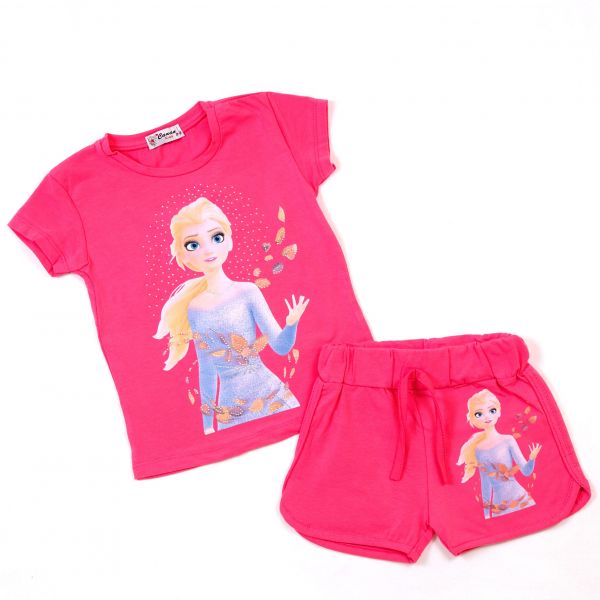 T-shirt with shorts R-303 raspberry