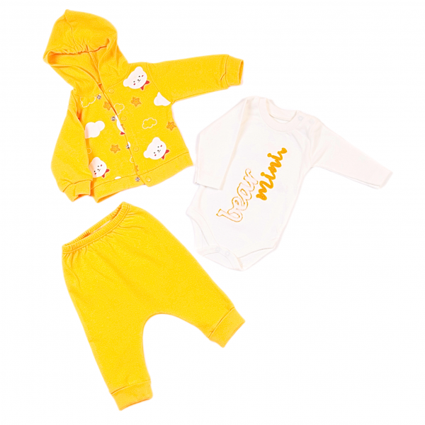 Set for newborn N-1809 yellow, Model measurements: