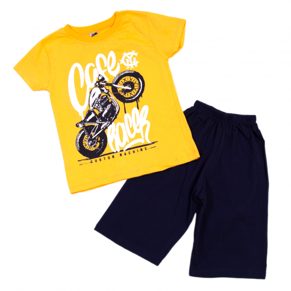 T-shirt with shorts M-101 yellow
