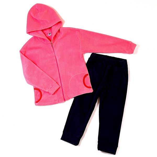 Fleece suit DM-430 pink/blue