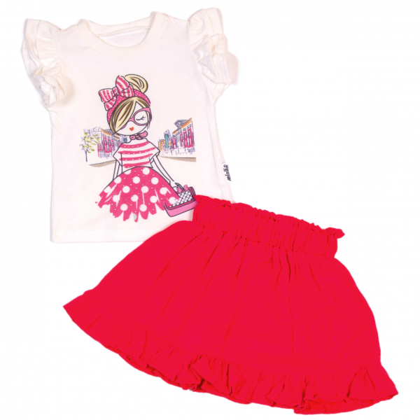 T-shirt with skirt MK-99 roses