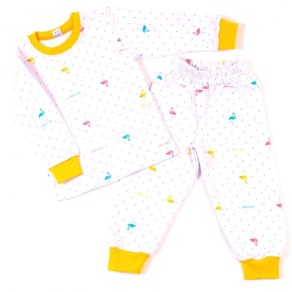 Pajamas NB-200 white/yellow/red