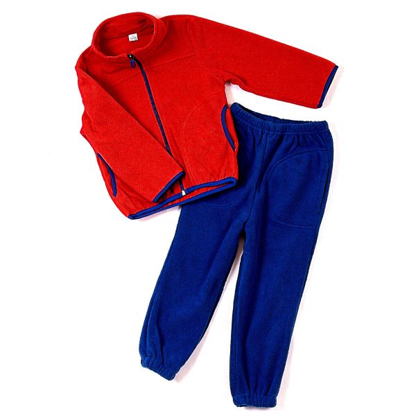 Fleece suit KB-300 red/blue